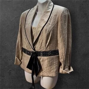 Camille Lavie Women's Blazer and Matching Tank Top Set, 8